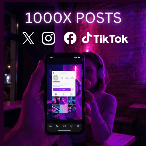 1000X social media posts